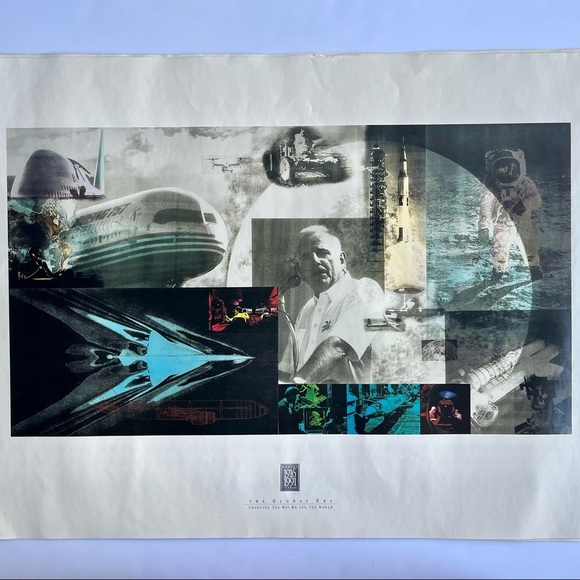 Boeing 75‎ Year Anniversary 1916 - 1991 Poster Collection Set of 4 - Picture 9 of 10